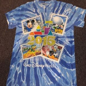 Walt Disney World Tie Dye Tee Shirt 2015 small